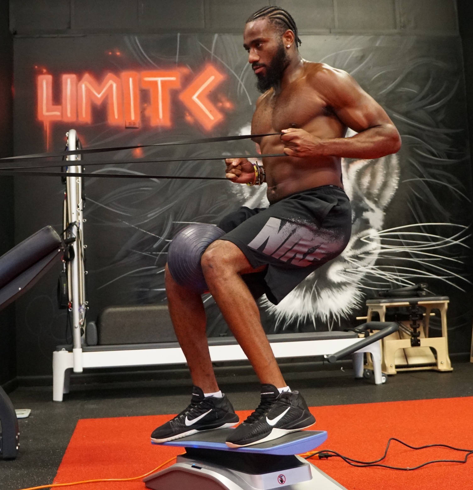 Athlete working on strength and balance at Limitless